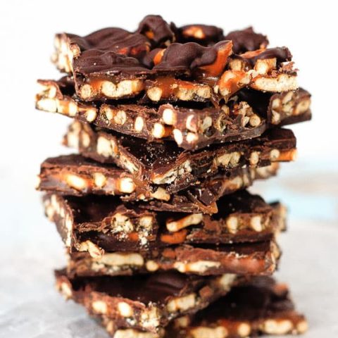 The Best Salted Caramel Pretzel Bark - Lifestyle of a Foodie