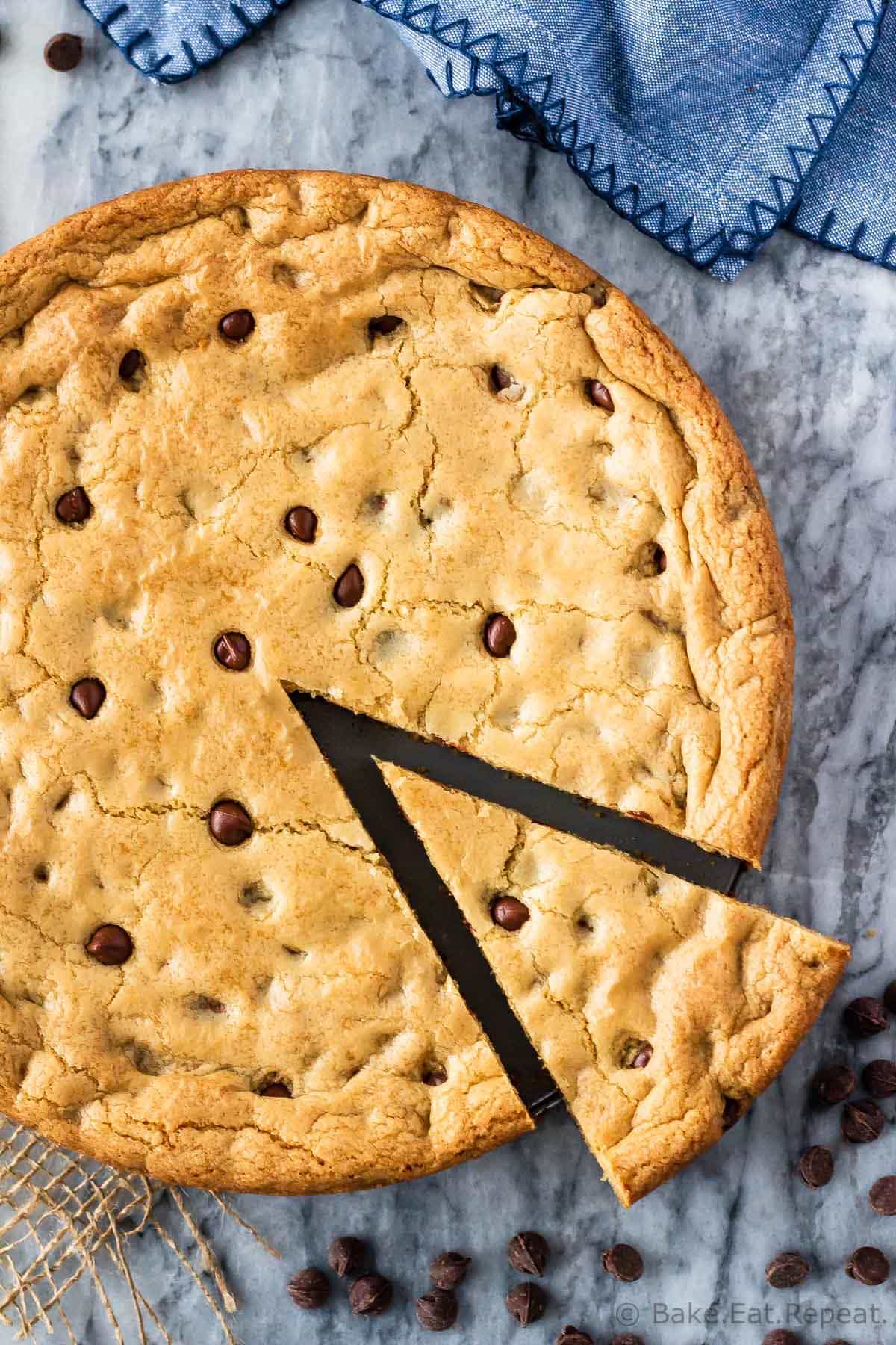 How to Make a Giant Chocolate Chip Pan Cookie