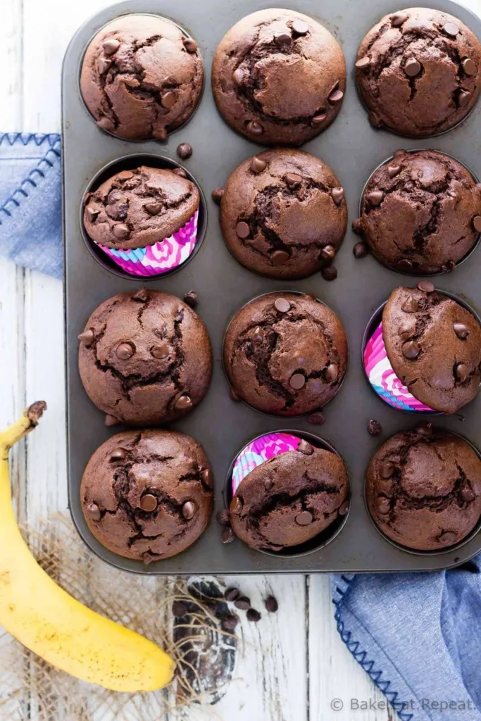 Chocolate Banana Muffins