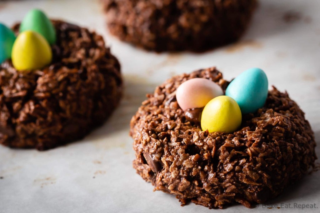 Bird's Nest Chocolate Macaroons