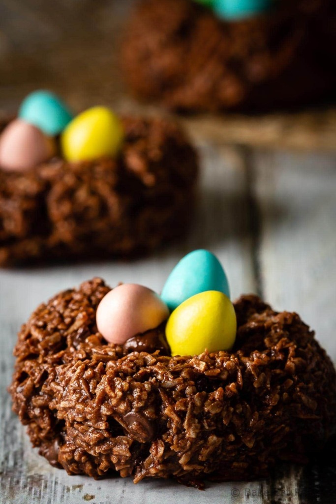 Bird's Nest Chocolate Macaroons