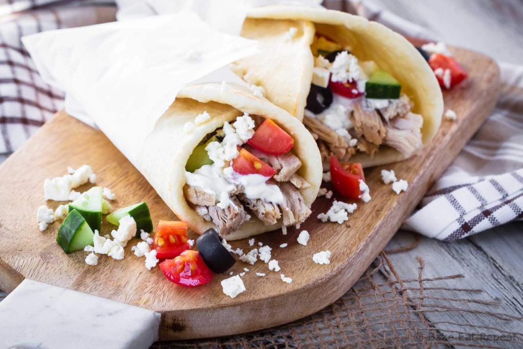 Greek pork gyros