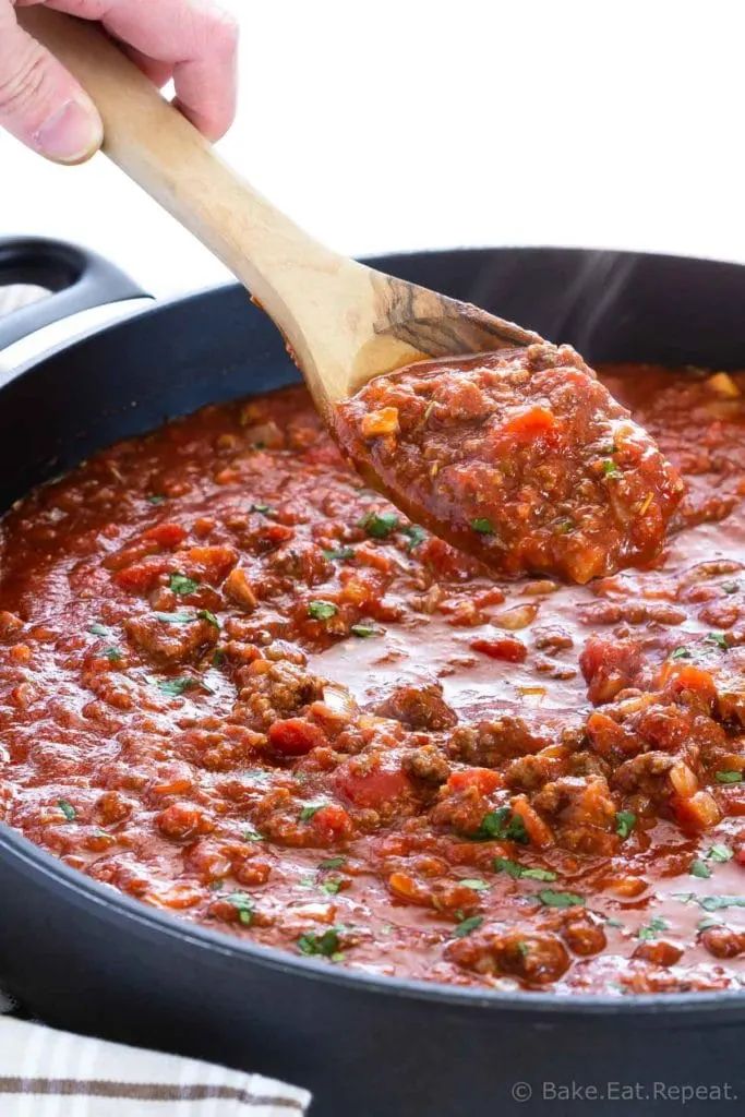 Easy homemade spaghetti sauce