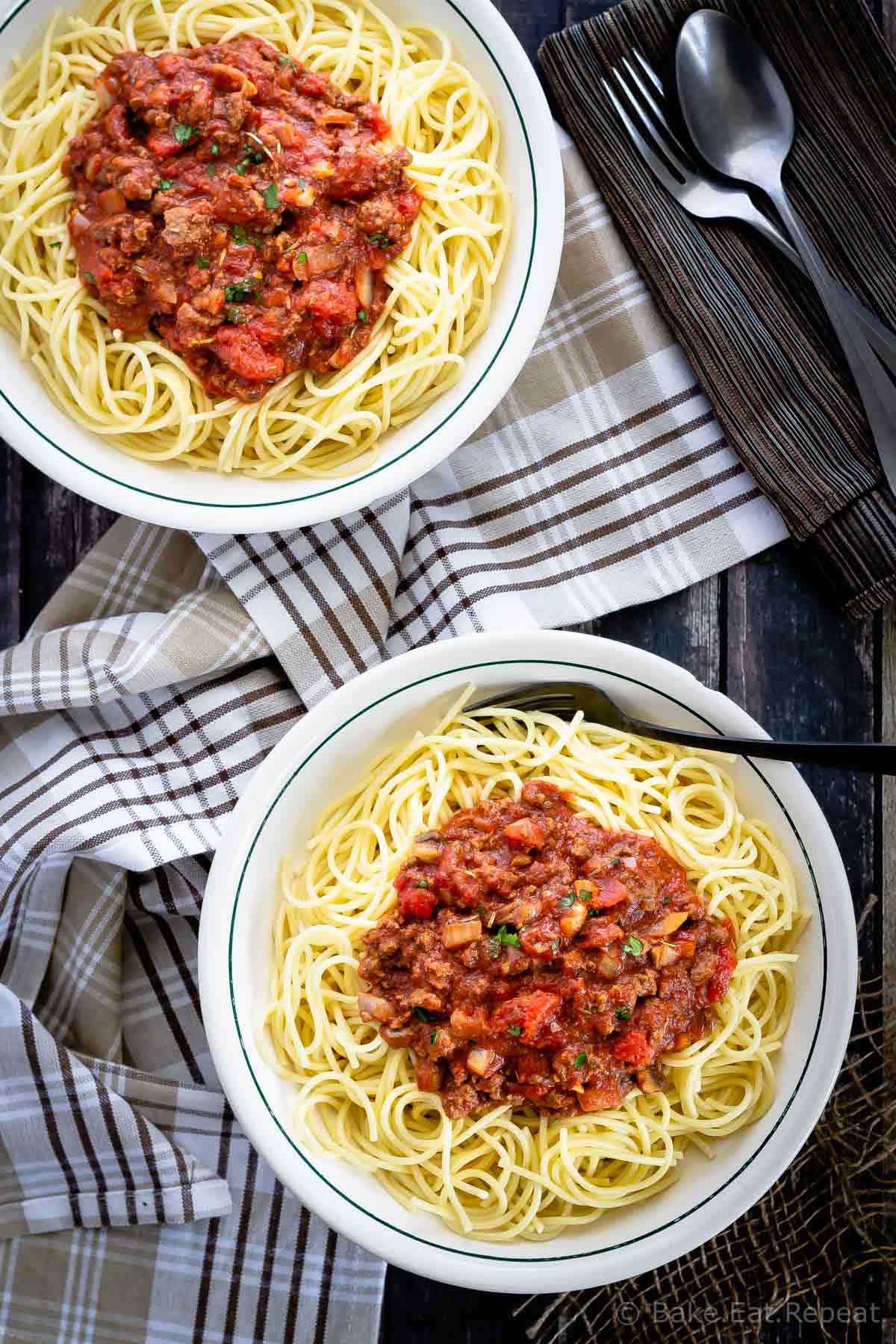 Homemade Spaghetti Sauce - Bake. Eat. Repeat.