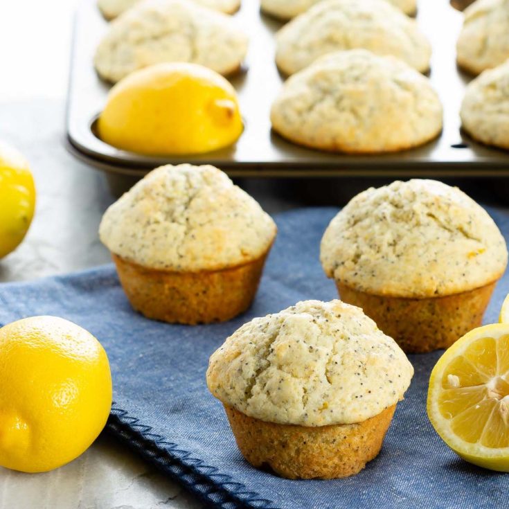 Lemon poppyseed muffins