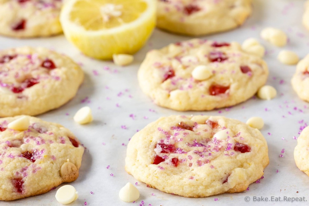 Copycat Subway Raspberry Lemonade Cookies