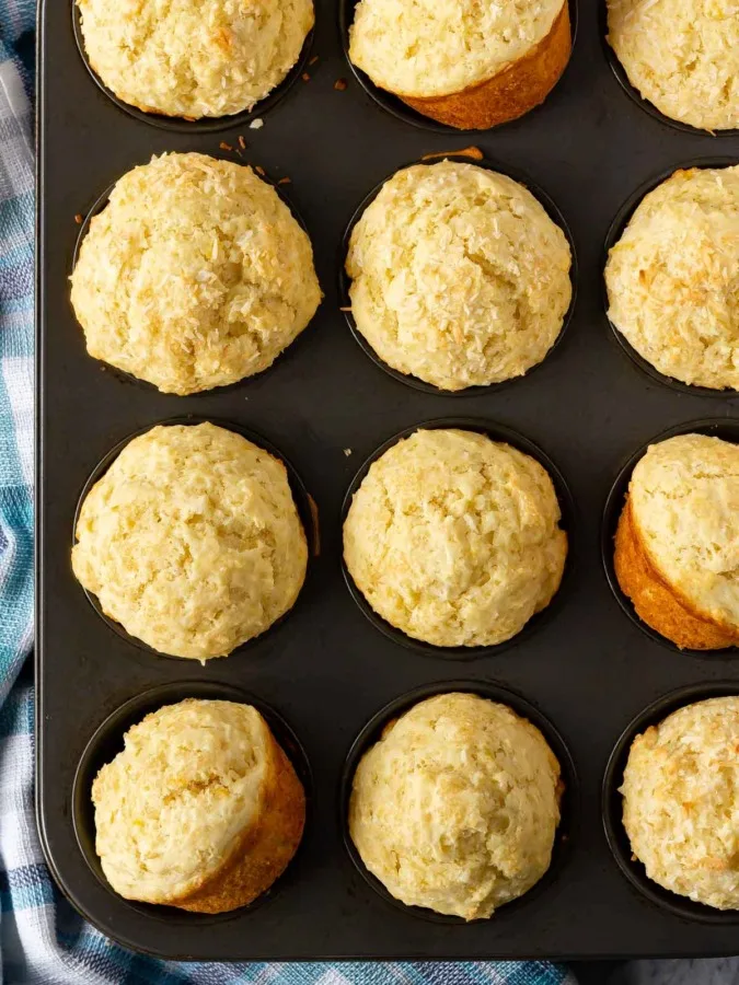 Lemon coconut muffins