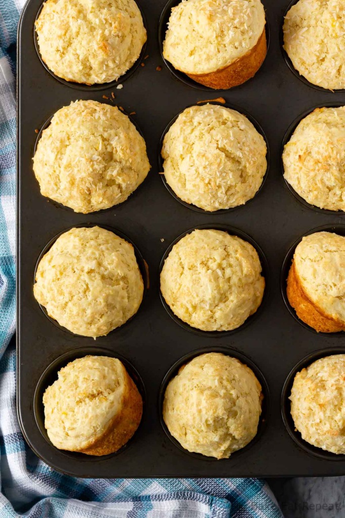 Lemon coconut muffins