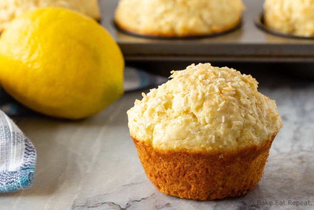 Coconut lemon muffins