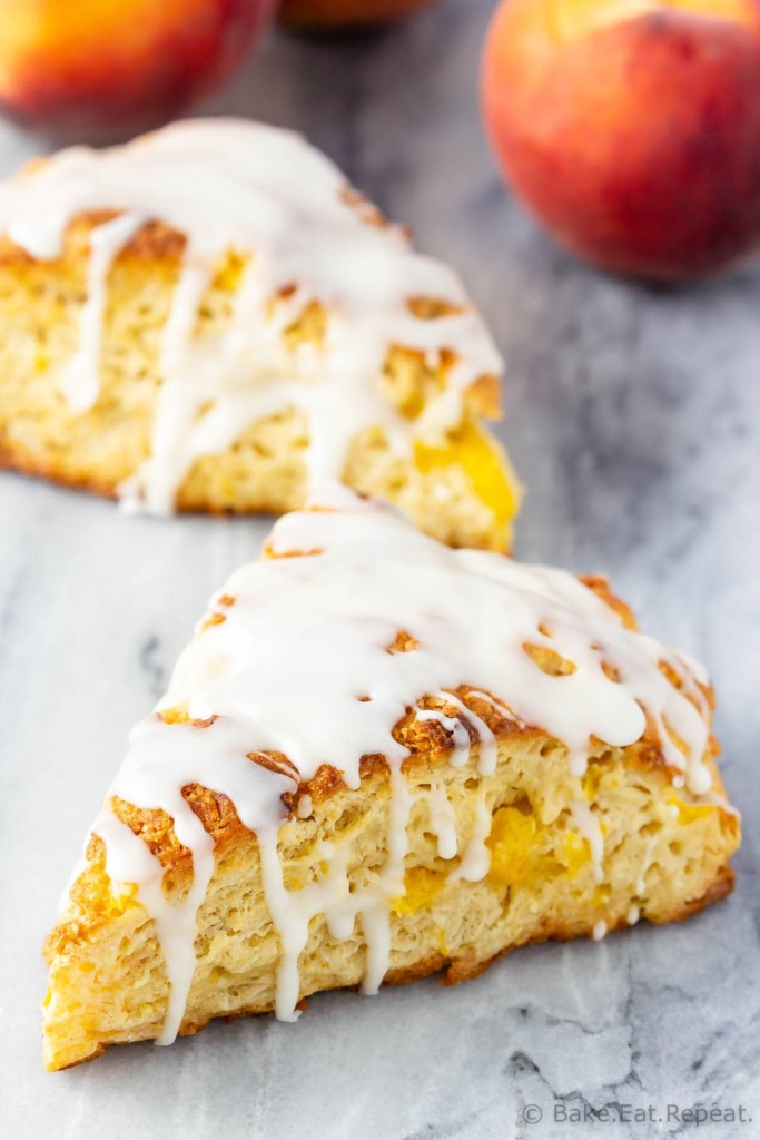 Peach Scones - Bake. Eat. Repeat.