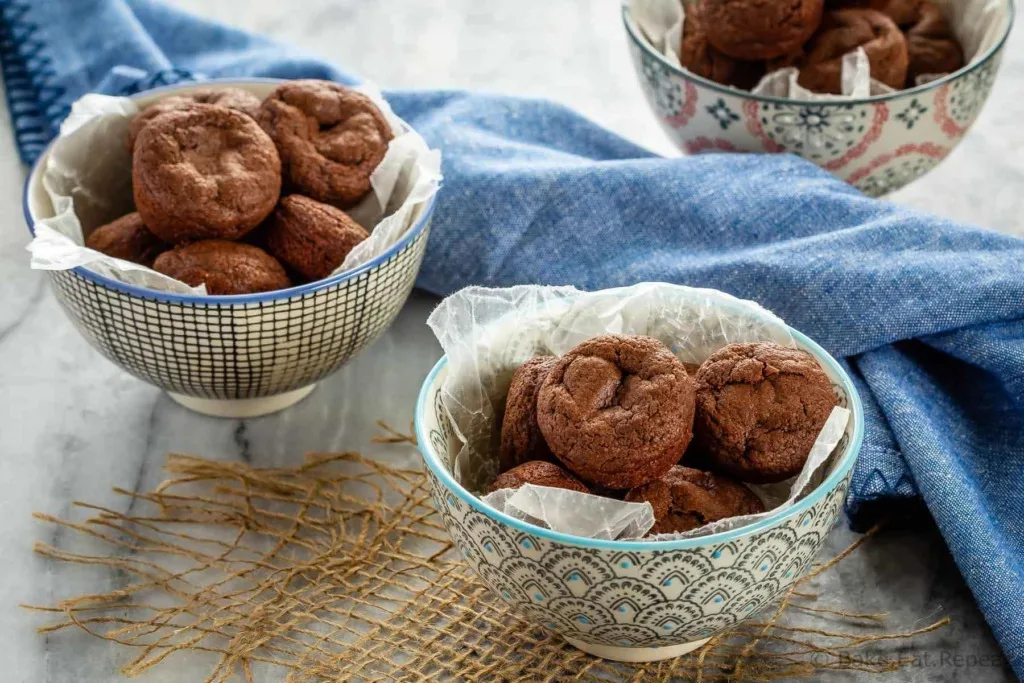 Fudgy two bite brownies