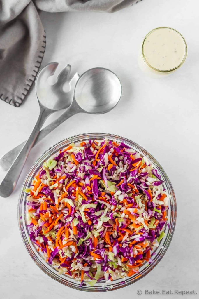 Homemade coleslaw