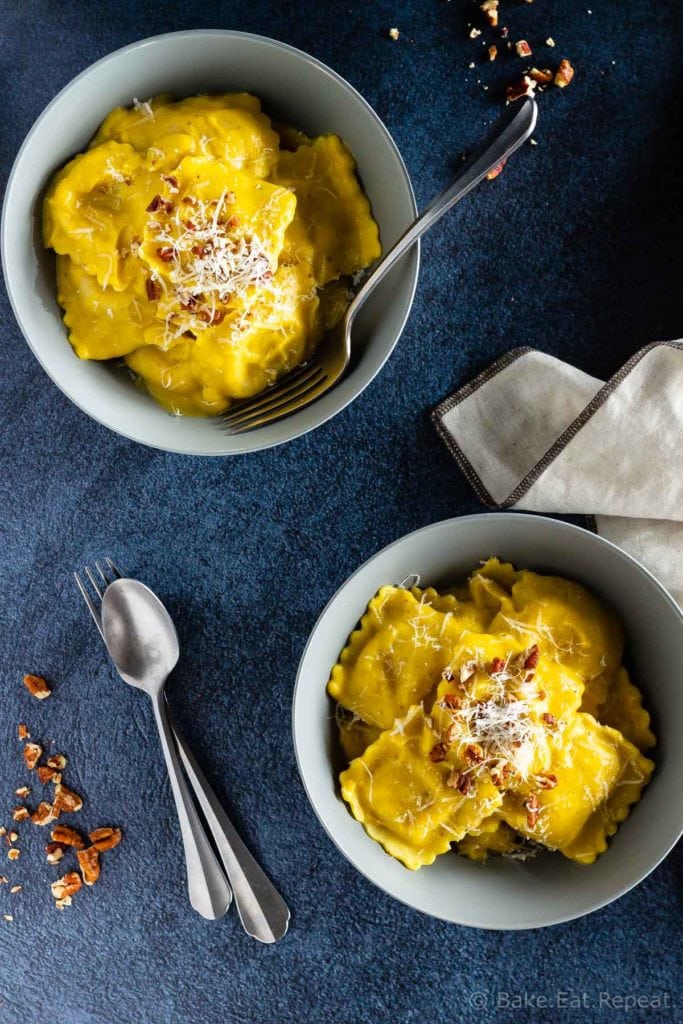 30 minute, creamy, thick, butternut squash sauce, perfect with pasta!