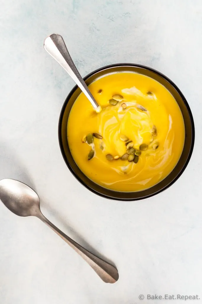 Easy Instant Pot butternut squash soup