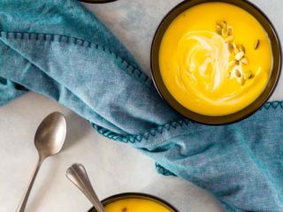 Easy to make, butternut squash and apple soup