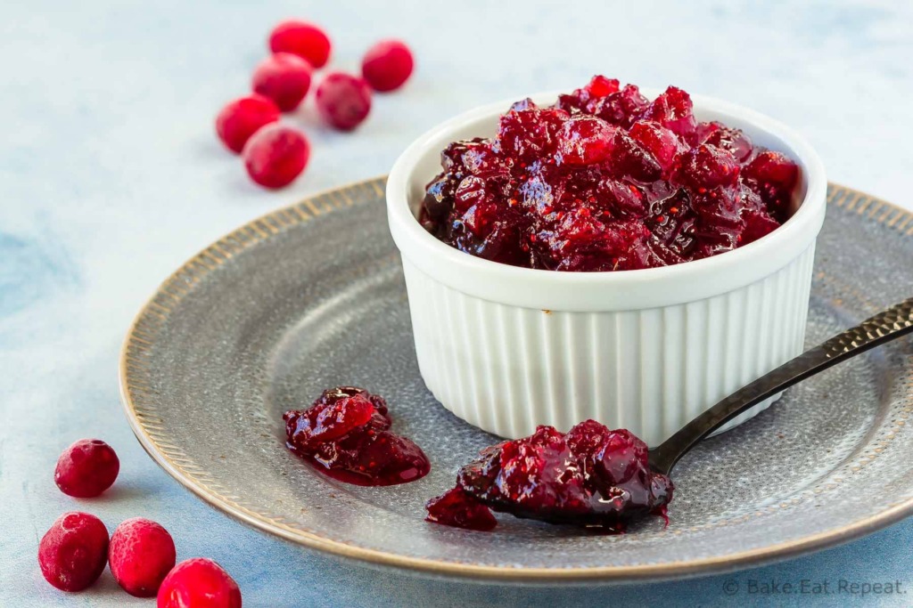 Homemade cranberry sauce