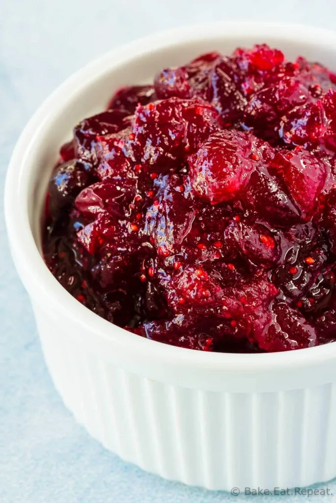 Homemade cranberry sauce