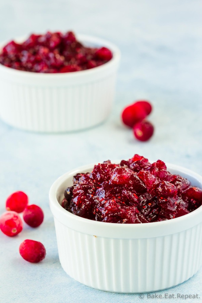 Homemade cranberry sauce