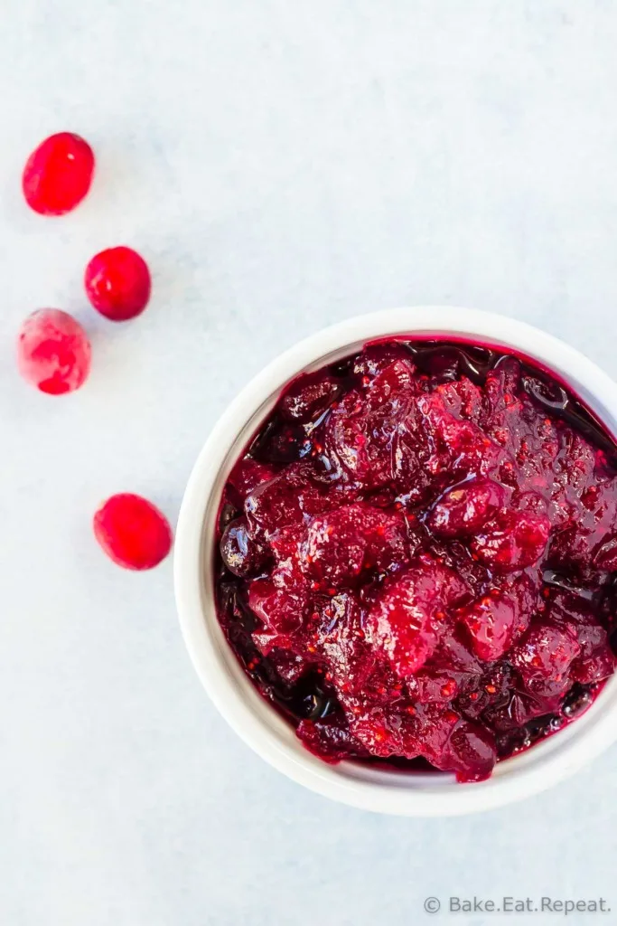 Easy to make, homemade orange cranberry sauce - only ten minutes and 3 ingredients!