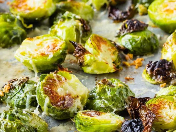 Garlic Parmesan Roasted Brussel Sprouts Recipe