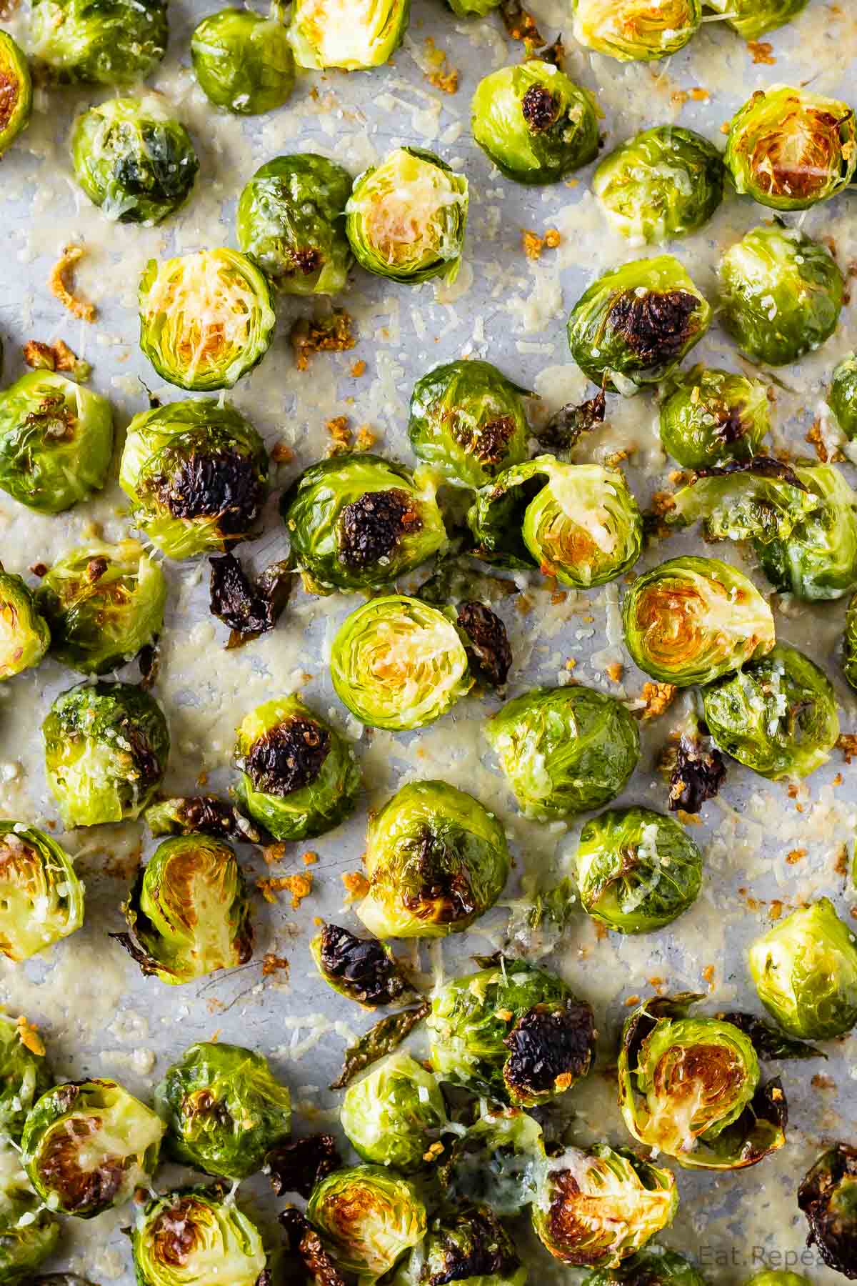 Garlic Parmesan Roasted Brussel Sprouts Bake Eat Repeat 3244