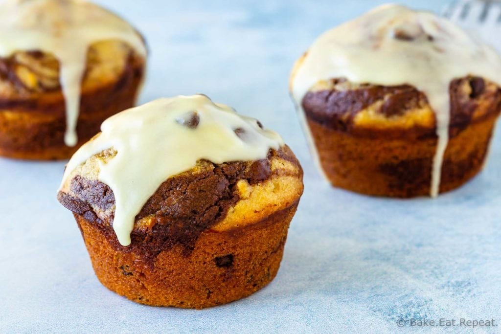 Glazed Chocolate Orange Muffins