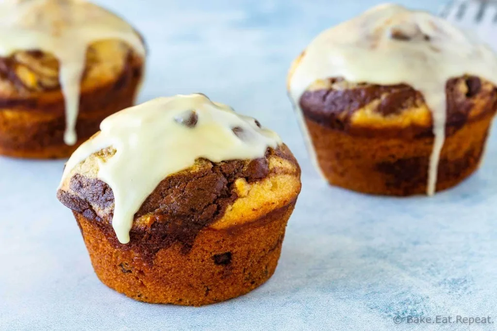 Glazed Chocolate Orange Muffins