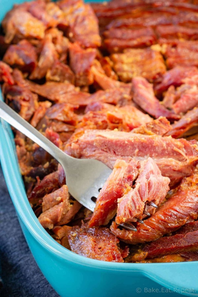 Instant Pot Ham with an orange mustard glaze