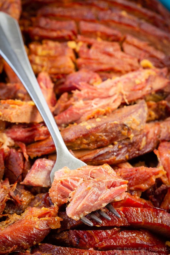 Instant Pot baked ham with an orange brown sugar glaze