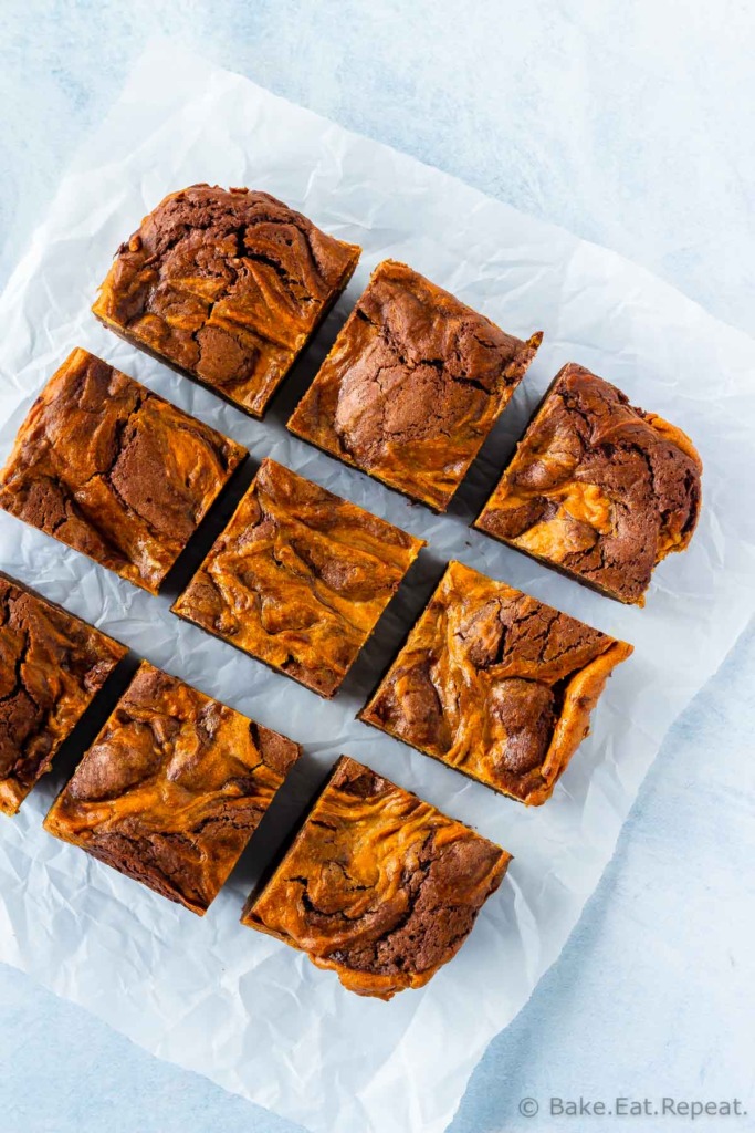 Pumpkin Cheesecake Brownies