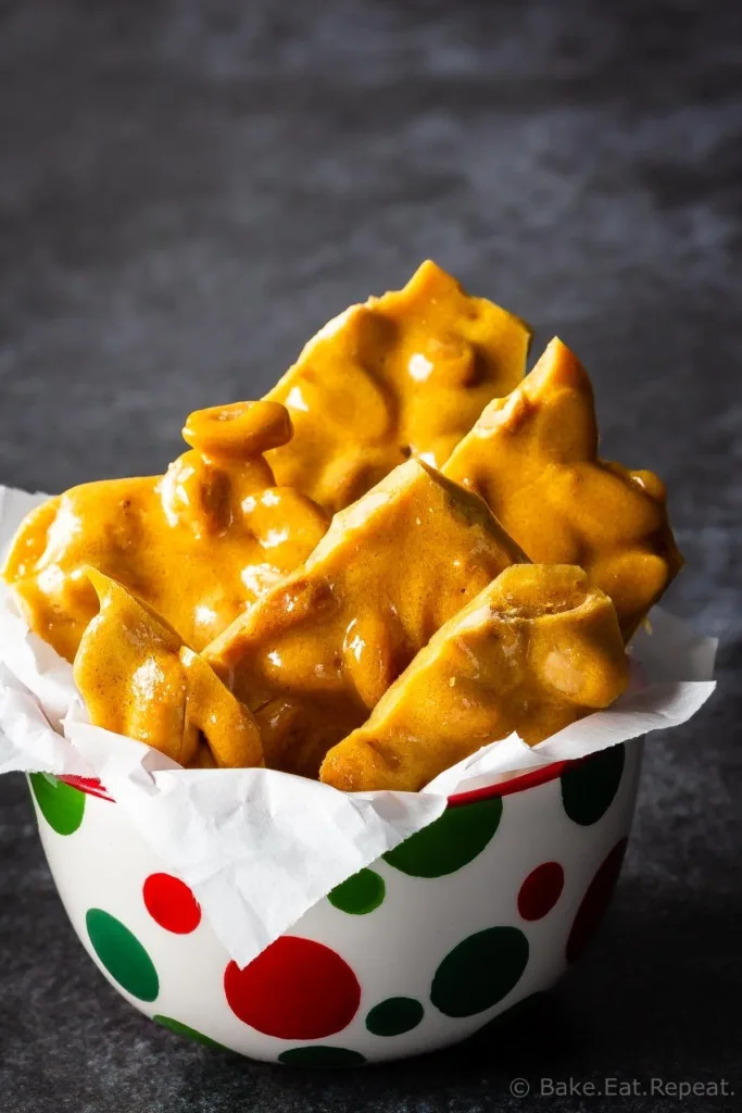 Easy to make, 10 minute microwave peanut brittle