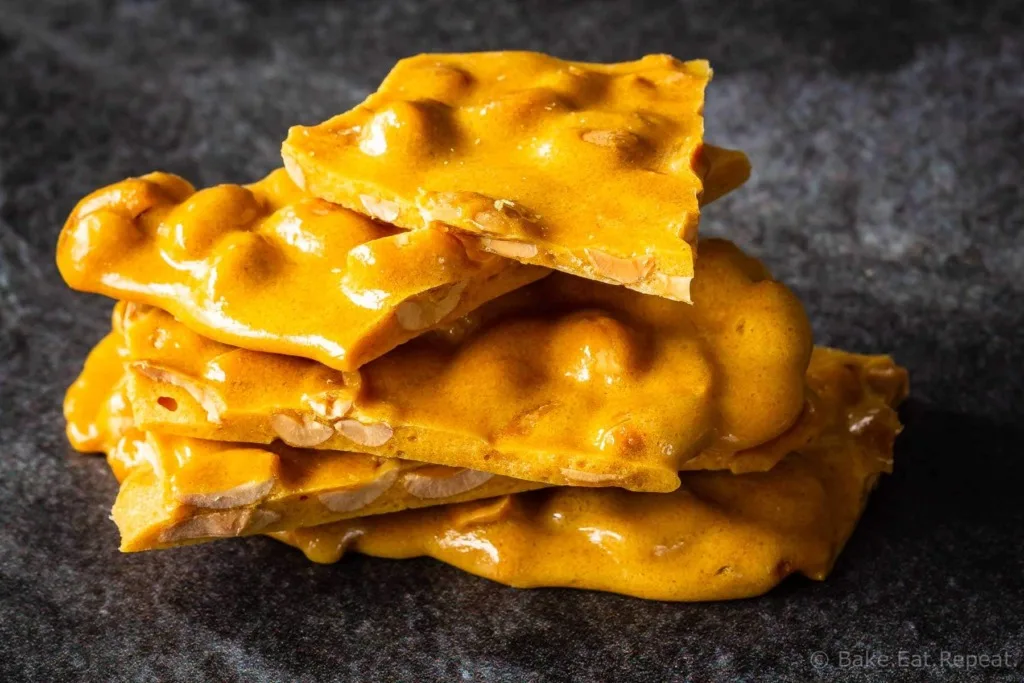 Microwave Peanut Brittle - Bake. Eat. Repeat.