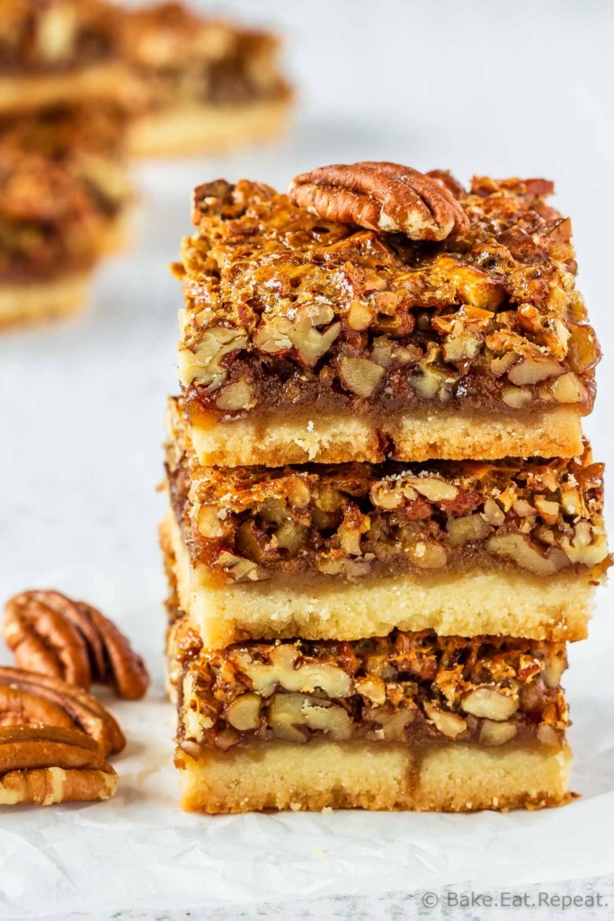 Pecan pie squares