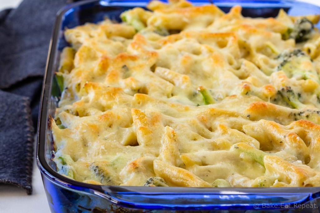 Chicken Broccoli Alfredo Penne - Bake. Eat. Repeat.