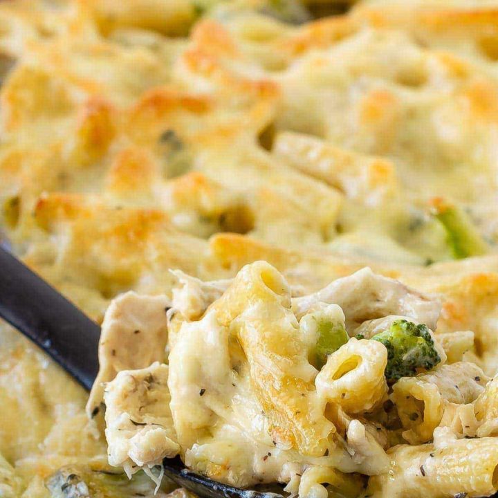 Chicken Broccoli Alfredo Penne Bake Eat Repeat