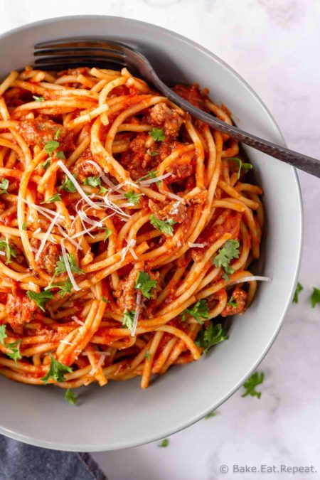 Easy Spaghetti Sauce - Bake. Eat. Repeat.