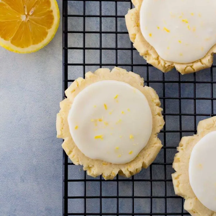 Soft lemon sugar cookies
