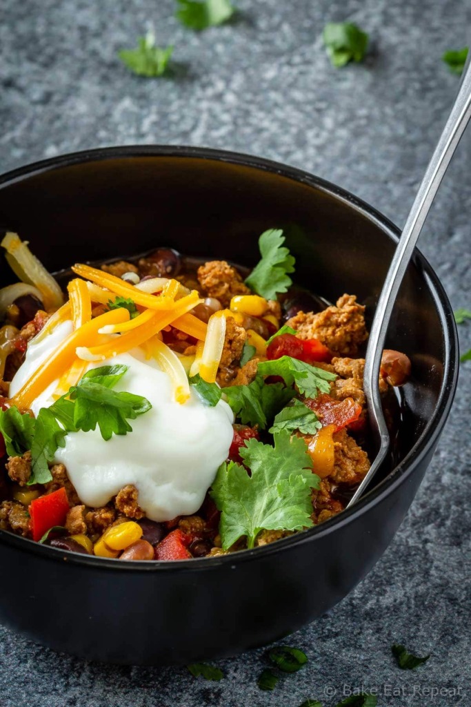 Instant Pot turkey chili