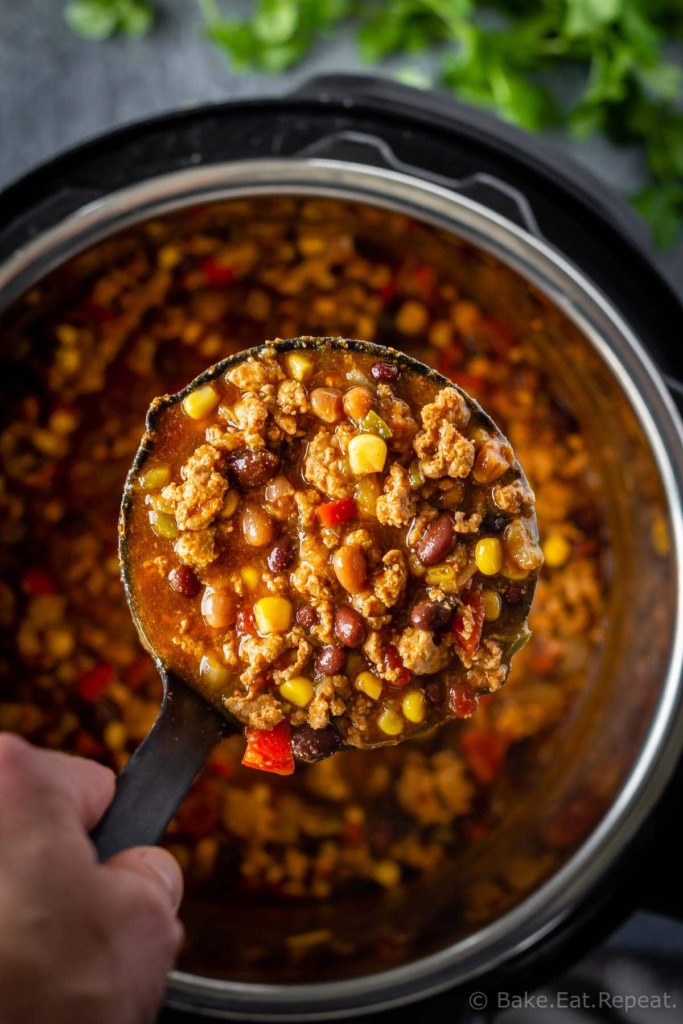 Instant Pot turkey chili