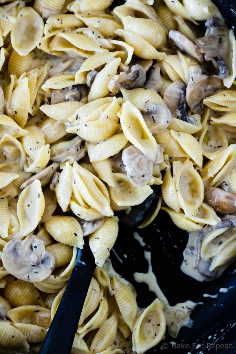 Mushroom Pasta Sauce - Bake. Eat. Repeat.