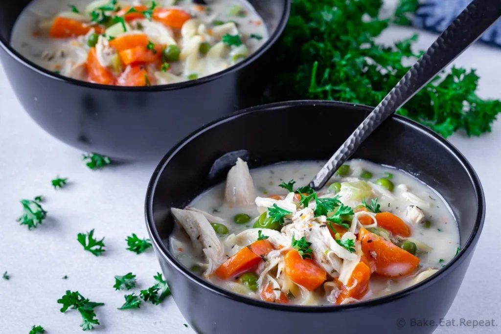 Quick and easy instant pot chicken noodle soup