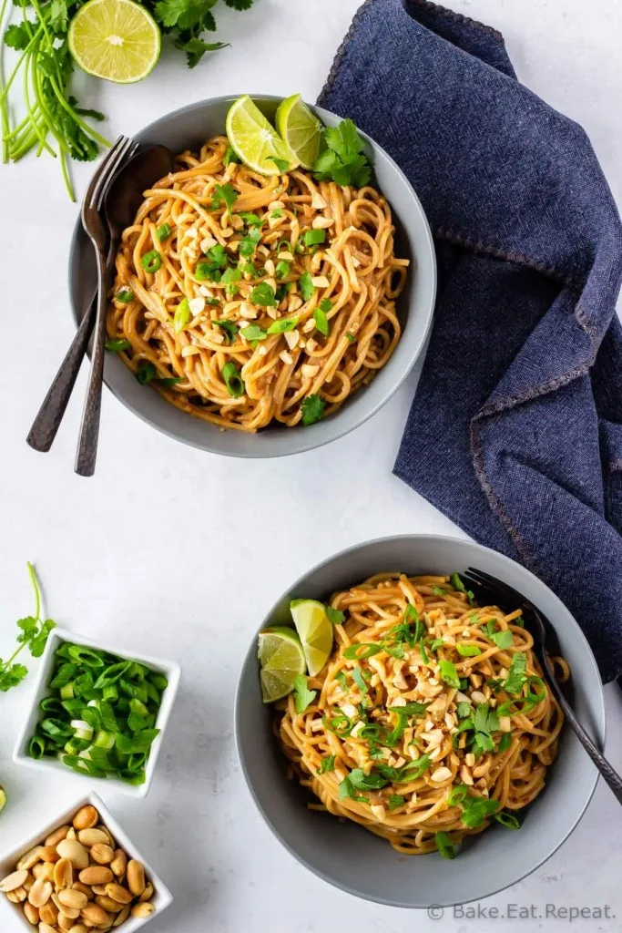 Easy peanut noodles