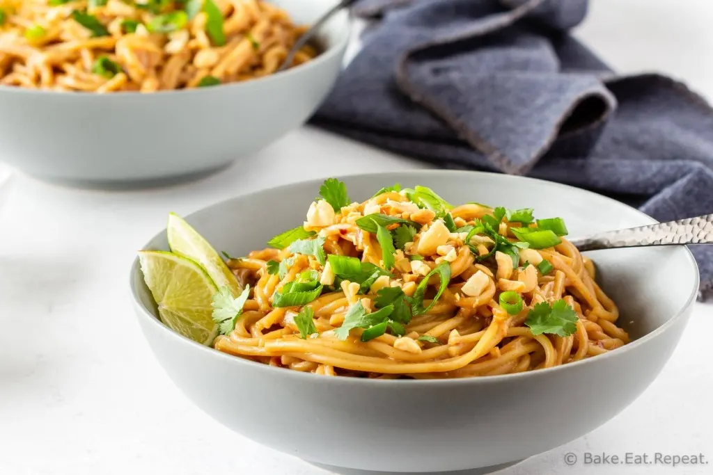 Easy to make homemade peanut noodles