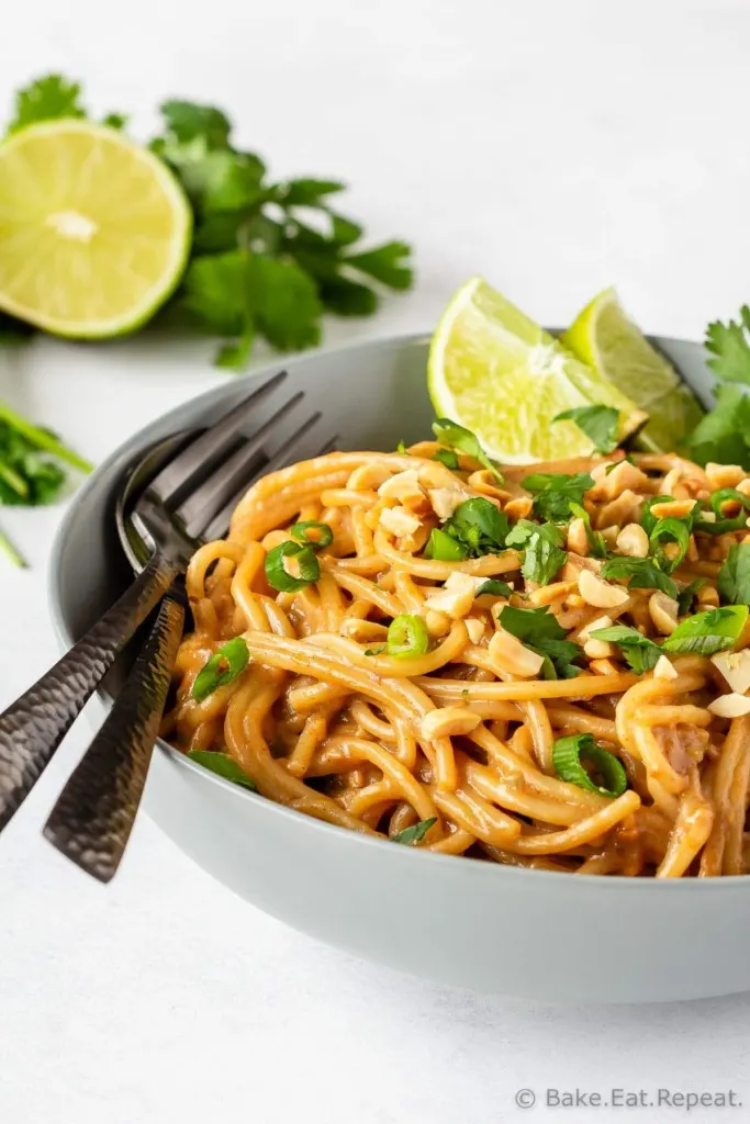 Easy peanut noodles