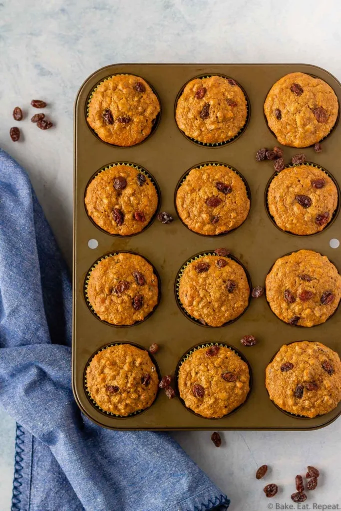 Refrigerator Raisin Bran Muffins