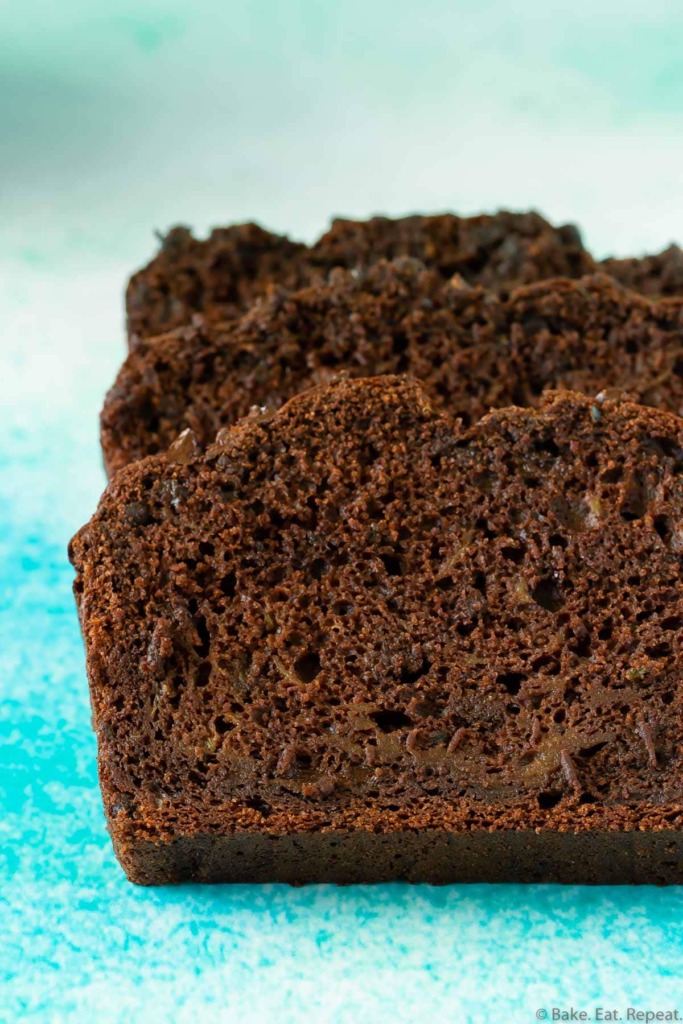 Easy chocolate zucchini bread