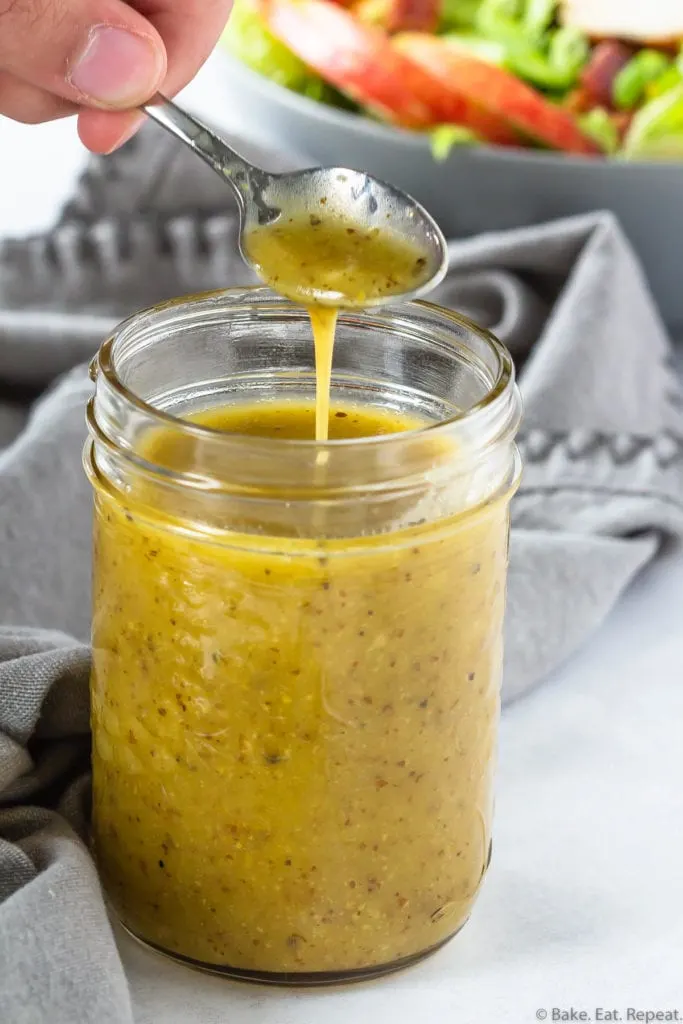 Homemade honey mustard dressing