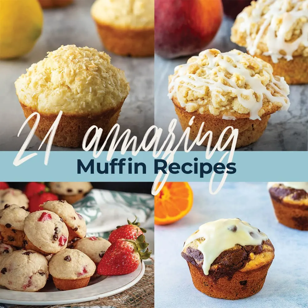 21 amazing muffin recipes picture collage