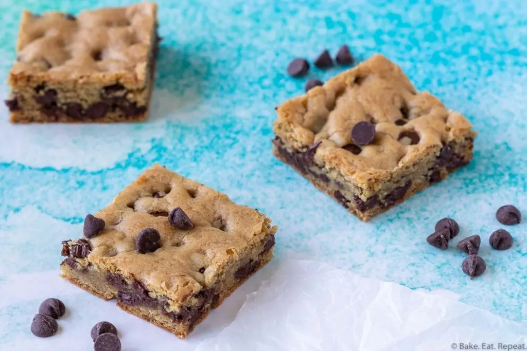 classic chocolate chip cookie bars