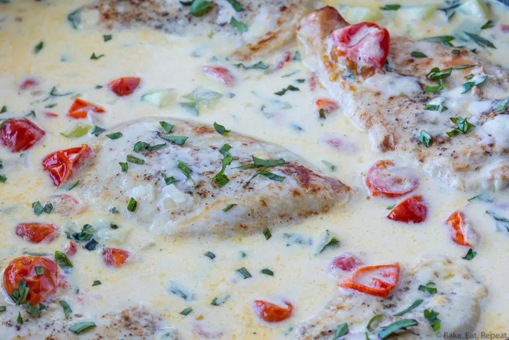 Creamy Tuscan chicken